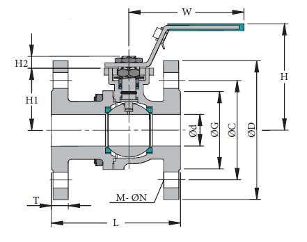 Stainless & Carbon Steel Valve 2F4DMPN16-40 Stainless & Carbon Steel Valve 2F4DMPN16-40
