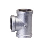 Galvanized & Black Malleable Iron Pipe Fittings Equal Tee Galvanized & Black Malleable Iron Pipe Fittings Equal Tee