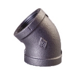 Galvanized & Black Malleable Iron Pipe Fittings 45 Deg Elbow Galvanized & Black Malleable Iron Pipe Fittings 45 Deg Elbow