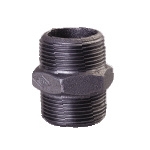 Galvanized & Black Malleable Iron Pipe Fittings Hex Nipple Galvanized & Black Malleable Iron Pipe Fittings Hex Nipple